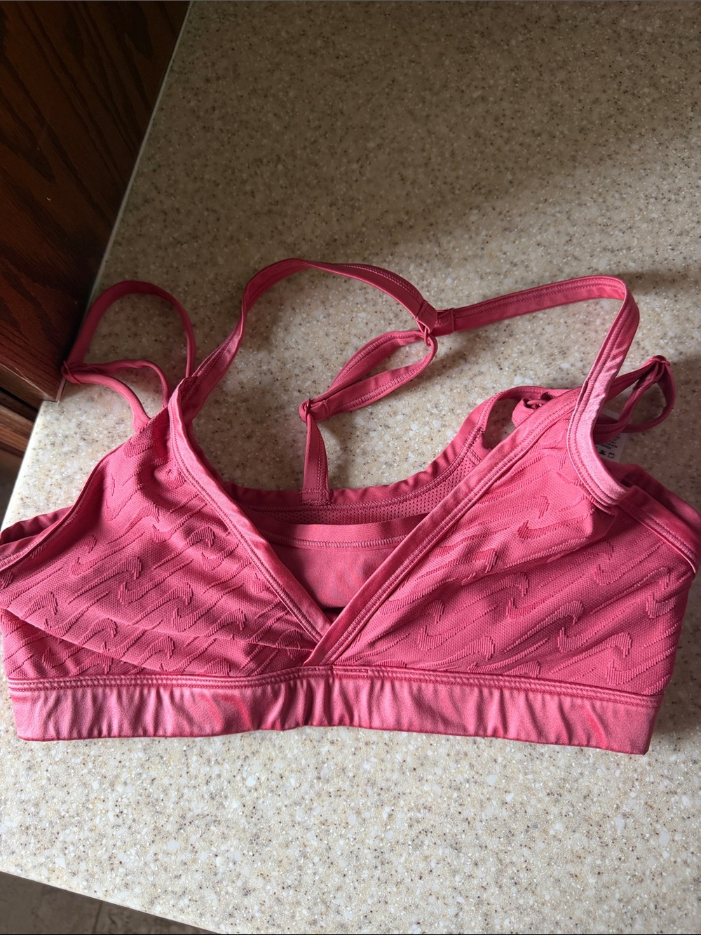 Nike Pink Wireless Light Support Bralette